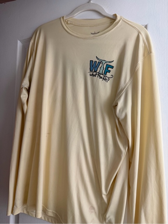 What the fin? Other - What The Fin? Long Sleeve performance Tee in Yellow